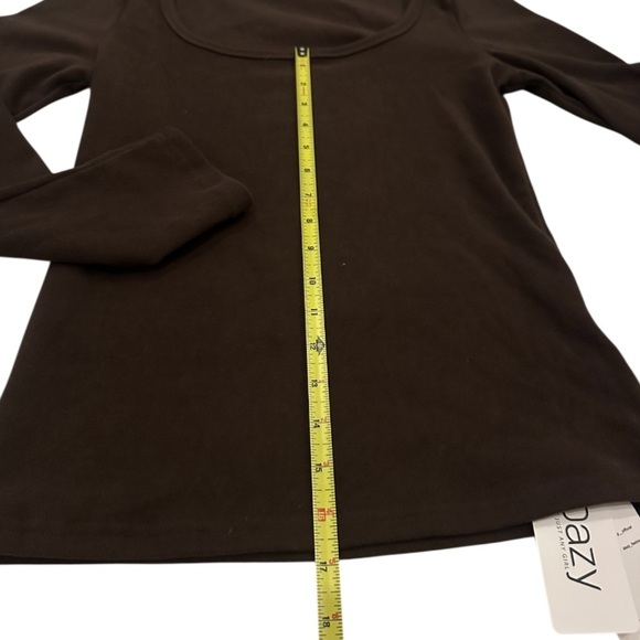 NWT Dazy Scoop Neck Sweater Dark Brown XL - Picture 6 of 9